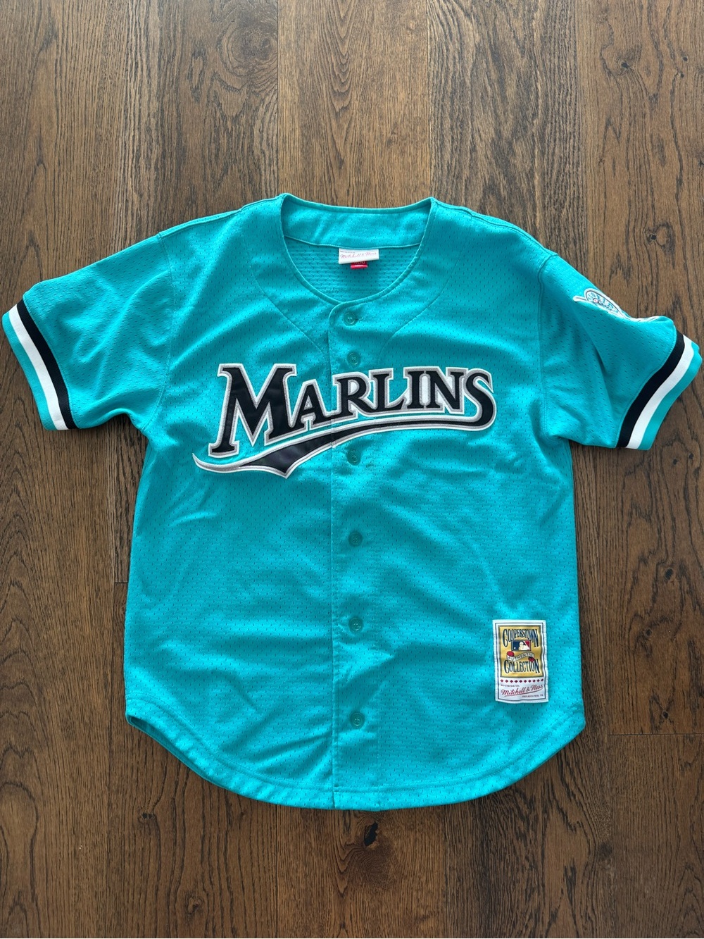 Mitchell & Ness Teal Cooperstown Collection Patch Jersey Andre Dawson Size M - Picture 2 of 9